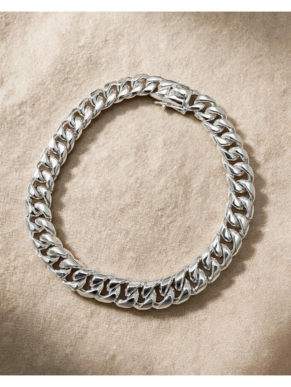 Men's Chunky Cuban Link Bracelet – 10 Inch, Box Clasp, Fashion Jewelry